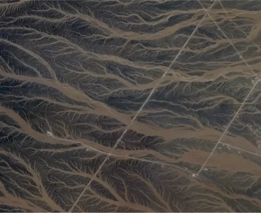 abstract landscape from above
